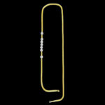 Elegant Floral Diamond & Gold Side Chain