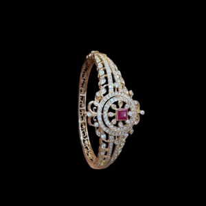 Regal Ruby & Diamond Rose Gold Bracelet