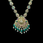 Divine Lakshmi Antique Gold Ruby Haram