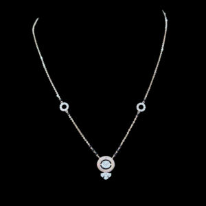 Elegant Diamond Circle Rose Gold Mangalsutra