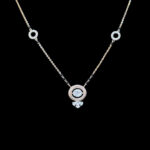 Elegant Diamond Circle Rose Gold Mangalsutra