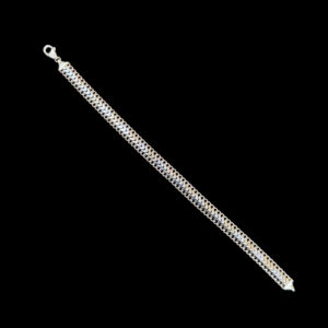 Classic Two-Tone Gold Foxtail Bracelet