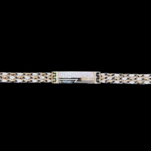 Regal Two-Tone Gold Diamond Link Bracelet