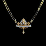 Divine Balaji Antique Gold Black Bead Mangalsutra