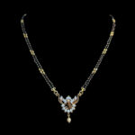Divine Ganesha Diamond Black Bead Mangalsutra