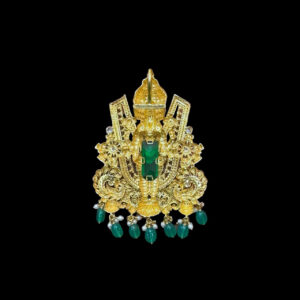Divine Balaji Antique Gold Diamond Pendant