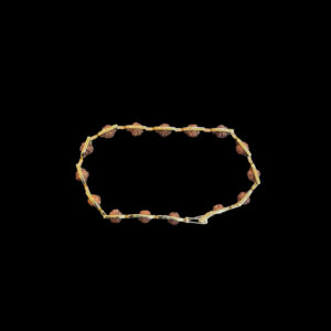 Sacred Rudraksha & Gold Link Bracelet