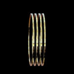Classic Gold Flat Bangles Set