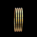 Elegant Gold Slim Bangles Set