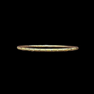 Ornate Gold Textured Bangles Set
