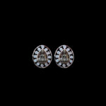 Divine Lakshmi Silver Stud Earrings