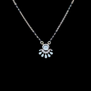 Dainty Diamond Floral Mangalsutra