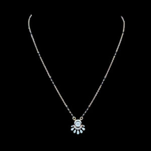 Dainty Diamond Floral Mangalsutra