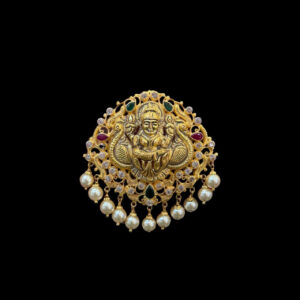 Divine Lakshmi Antique Gold Temple Pendant