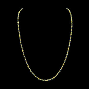 Elegant Black & Gold Bead Nazariya Chain