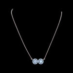 Radiant Diamond Double Halo Pendant Necklace