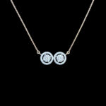 Radiant Diamond Double Halo Pendant Necklace