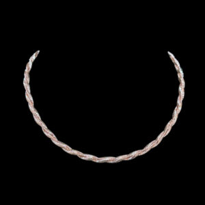 Elegant Rose Gold Twisted Rope Chain
