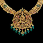 Graceful Lakshmi Antique Gold Temple Necklace