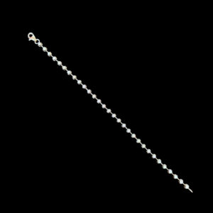 Dainty Diamond Silver Tennis Bracelet
