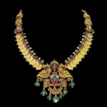 Regal Lakshmi Kasu Antique Gold Haram
