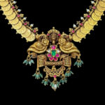 Regal Lakshmi Kasu Antique Gold Haram