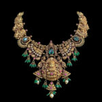 Divine Lakshmi Nakshi Antique Gold Necklace