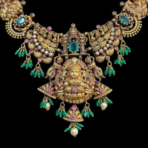 Divine Lakshmi Nakshi Antique Gold Necklace