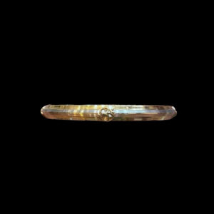 Classic Lined Two-Tone Gold Bangle