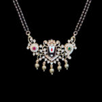 Divine Balaji Diamond Mangalsutra with Gold Drops