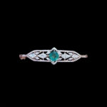 Elegant Emerald & Diamond White Gold Bracelet