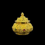 Regal Lakshmi Antique Gold Kumkum Box