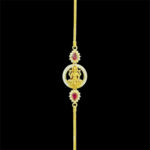 Divine Lakshmi Ruby & Gold Chain Bracelet