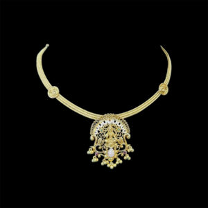 Classic Lakshmi Antique Gold Temple Necklace