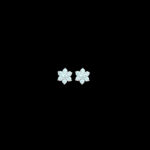 Radiant Diamond Lotus Stud Earrings