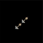 Classic Diamond Chequer Square Stud Earrings
