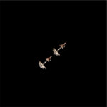 Radiant Diamond Star Rose Gold Stud Earrings