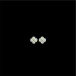 Dainty Diamond Knot Gold Stud Earrings
