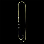 Elegant Gold & Diamond Oval Bead Chain