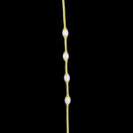Elegant Gold & Diamond Oval Bead Chain