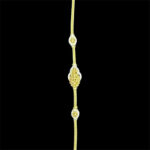 Ornate Floral Gold & Diamond Mugappu Chain