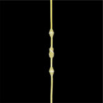 Graceful Diamond Barrel Bead Gold Chain