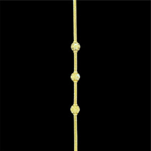 Dainty Gold Floral Bead Chain