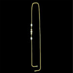 Elegant Multicolour & Diamond Bead Gold Chain