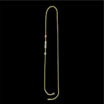 Ornate Ruby & Emerald Beaded Mugappu Chain