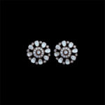Dainty Diamond Victorian Pinwheel Studs
