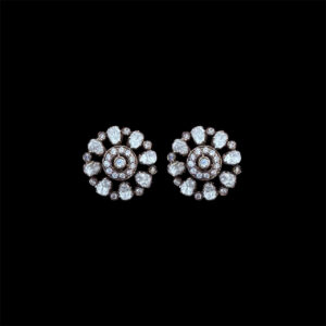 Dainty Diamond Victorian Pinwheel Studs