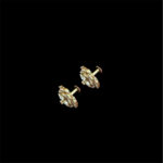 Radiant Diamond Victorian Floral Studs