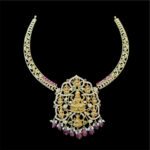 Ornate Lakshmi Antique Gold Temple Necklace