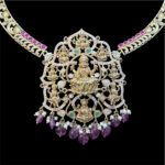Ornate Lakshmi Antique Gold Temple Necklace